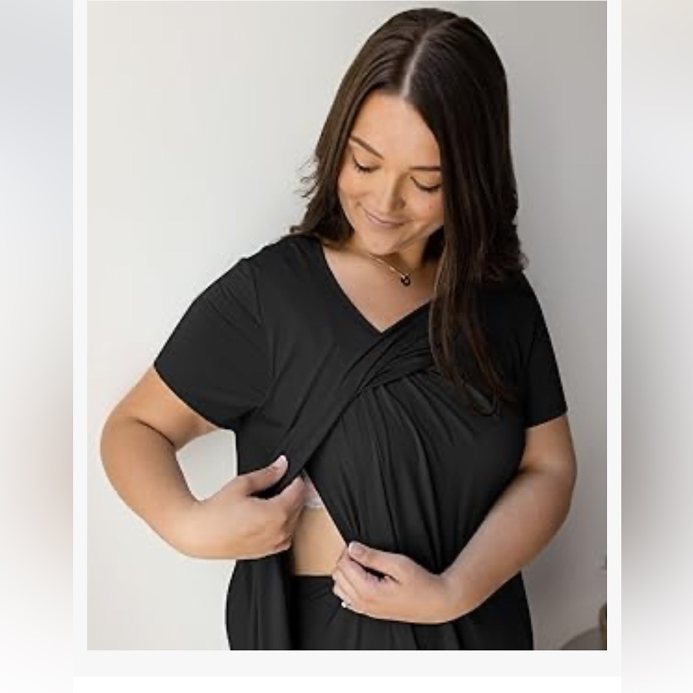 Kindred Bravely Tulip Hem Maternity & Nursing Nightgown Breastfeeding Nightgown - Picture 6 of 12